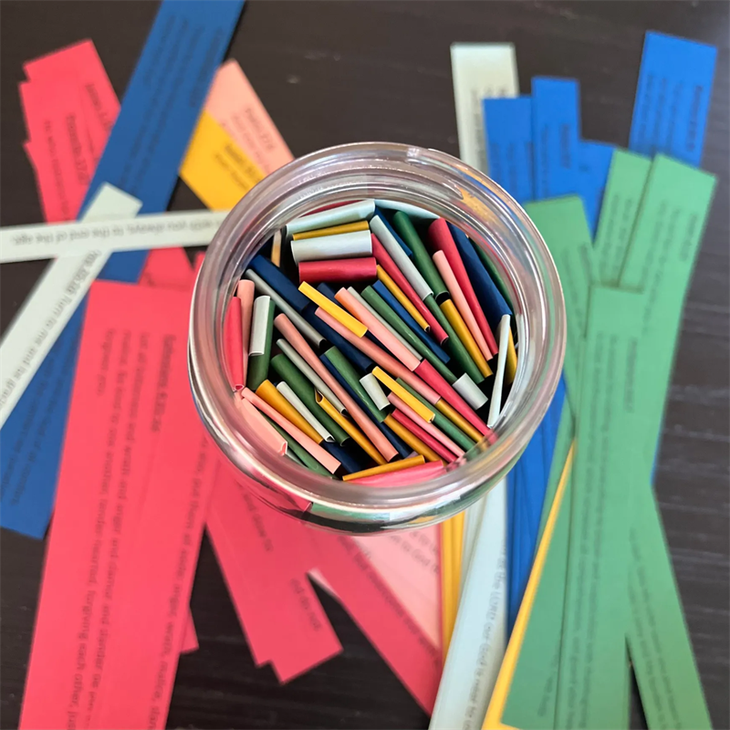 Bible Verse Jar – 67 Color-Coded Verses for Every Emotion