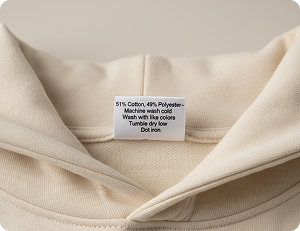 51% Cotton, 49% Polyester